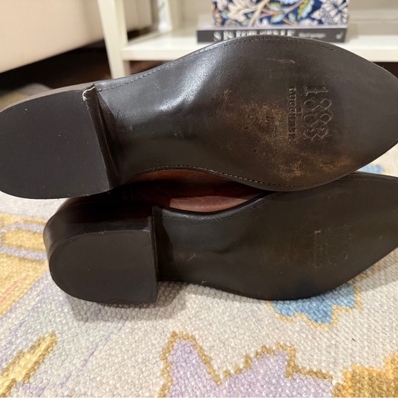 Men’s Lucchese Brown Leather Boots - Sz 10 - Picture 4 of 11